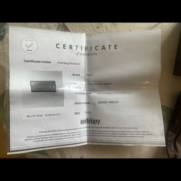 Gucci Wallet patent grey - Picture 3 of 12